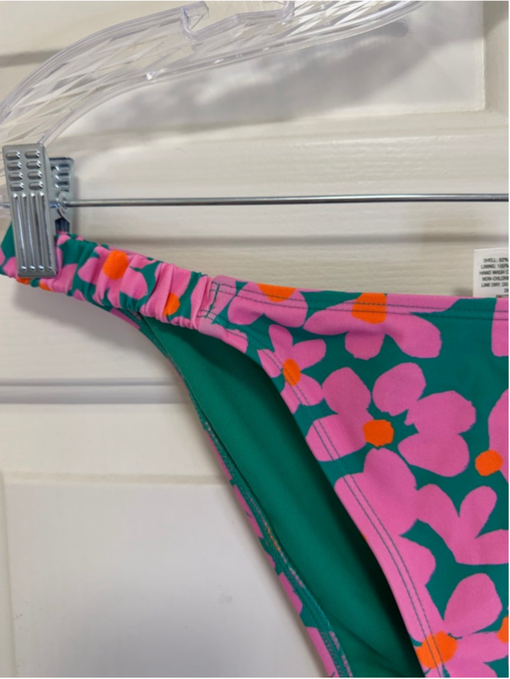 Women’s Pink High Leg Bikini Bottom Size Small Wild Fable NWT - Picture 3 of 7